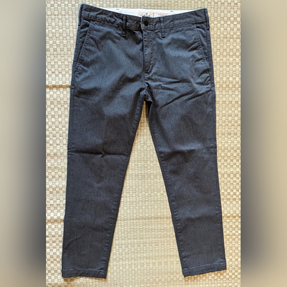 LNWOT Japan Blue x Rococo Officer Tapered Trousers Gray Men's 32 Made in Japan